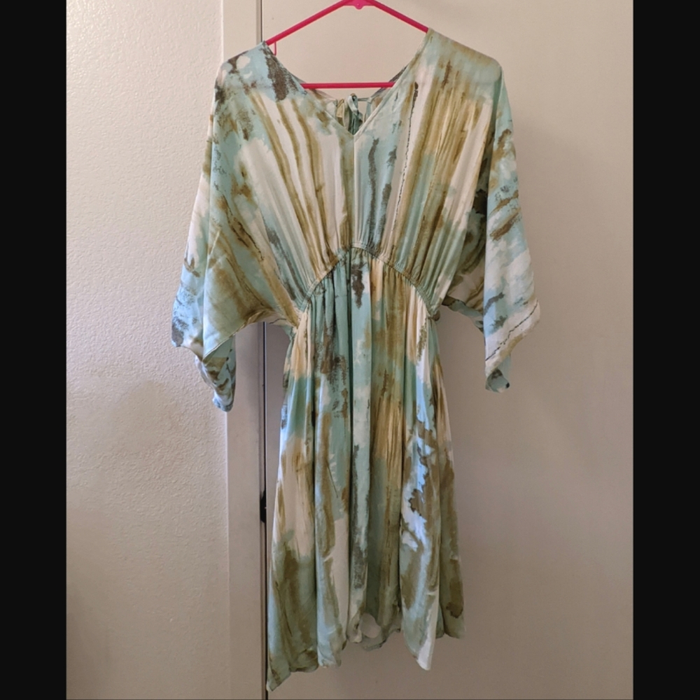 Tie Dye Midi Dress. SMALL